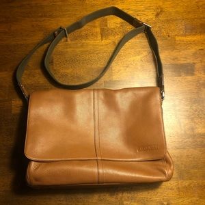 Brown men’s Coach computer bag/briefcase